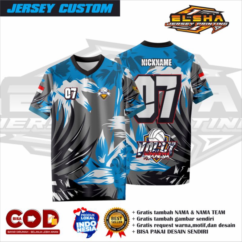 JERSEY VOLI/JERSEY VOLI FULL PRINTING/JERSEY VOLI CUSTOM NAMA/JERSEY VOLI WANITA/JERSEY VOLI PRIA/JE