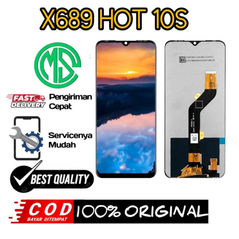 Lcd Infinix Hot 10S Touchscreen ORI Asli layar handphone garansi