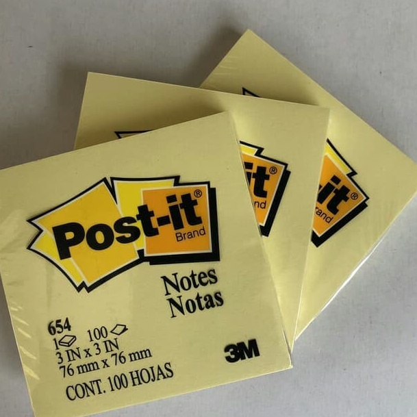 

CUCIGUDANG Post it Stick Note 654 merk 3M