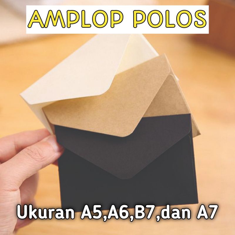 

AMPLOP A5/A6/A7/B7/AMPLOP VINTAGE/AMPLOP UNDANGAN/AMPLOP POLOS/AMPLOP MURAH