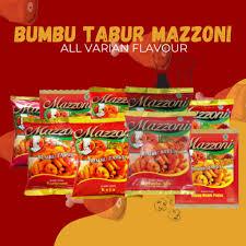 

BUMBU TABUR MAZZONI SIAP PAKAI 100 GRAM ALL VARIAN RASA