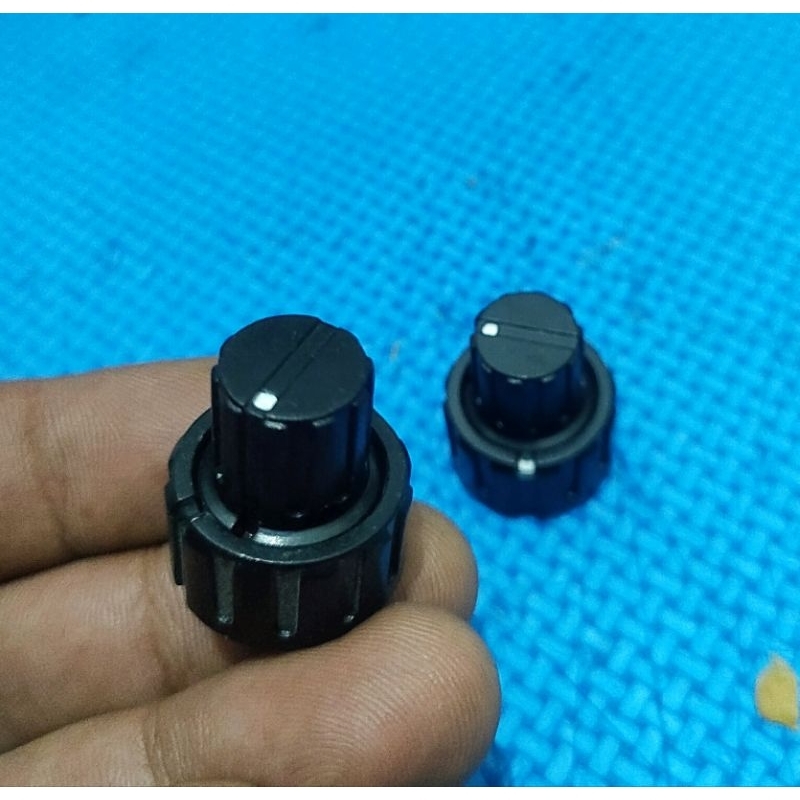 Knob Bass stacked knob tumpuk susun potensio hitam