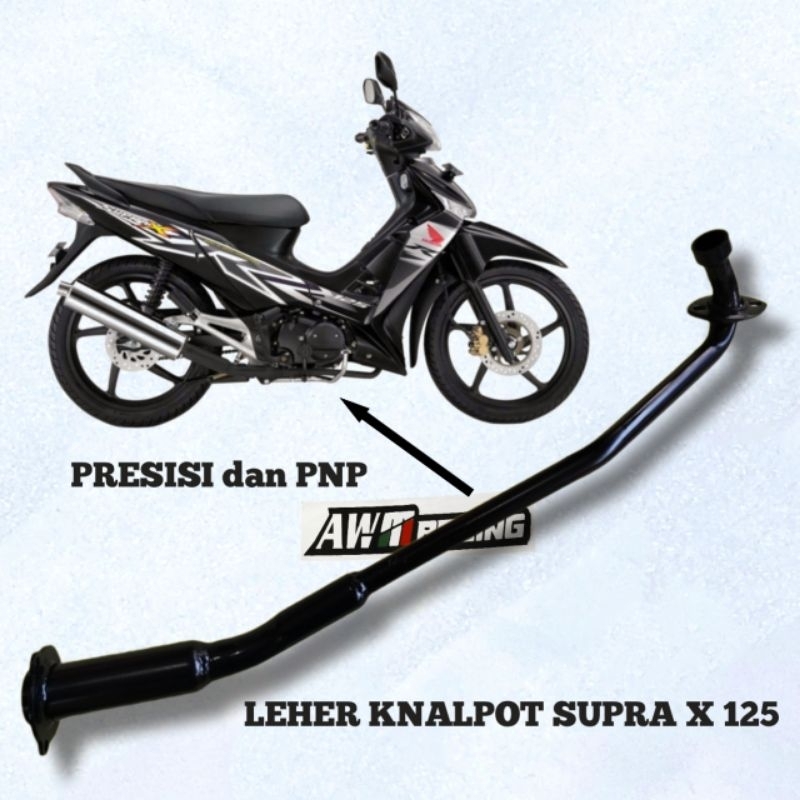 Leher knalpot supra x 125 Batman / Sambungan leher knalpot standar Supra X 125 batman