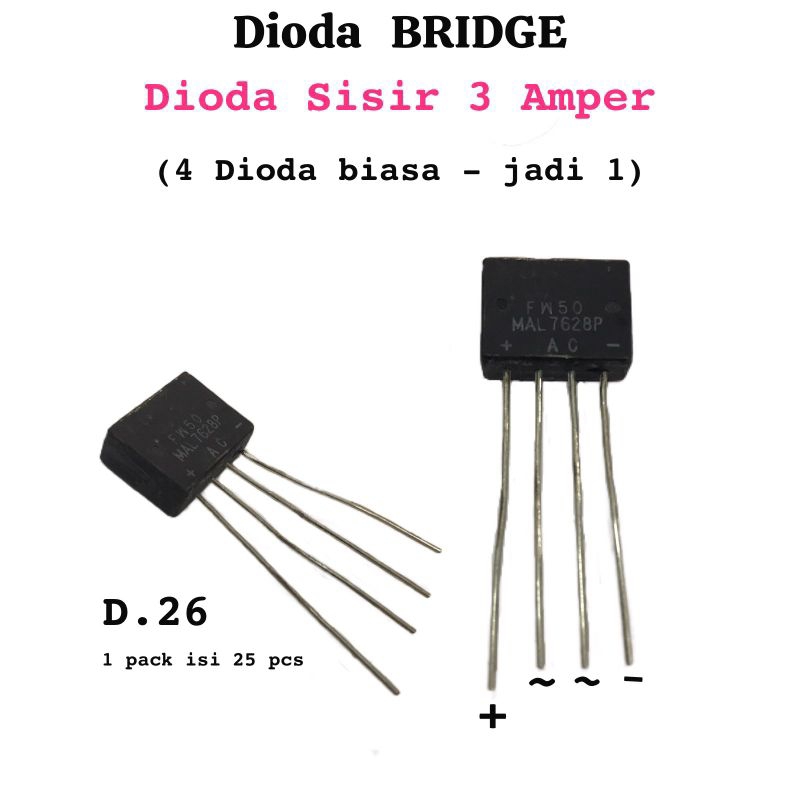 Dioda Bridge Sisir 3A
