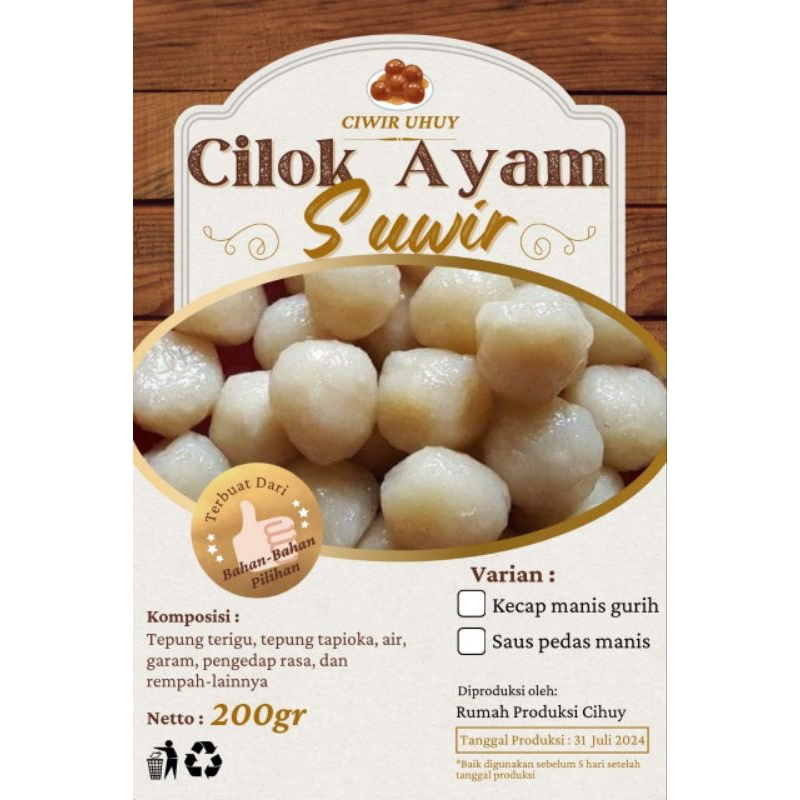 

Cilok Ayam Suwir