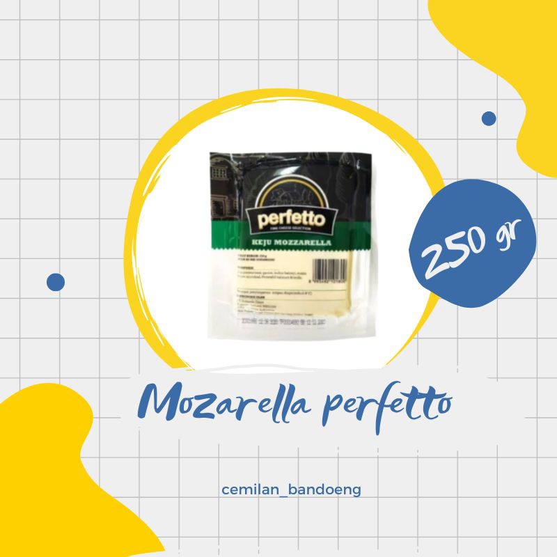 

KEJU MOZARELLA PERFETTO 250GR kemasan Pabrik