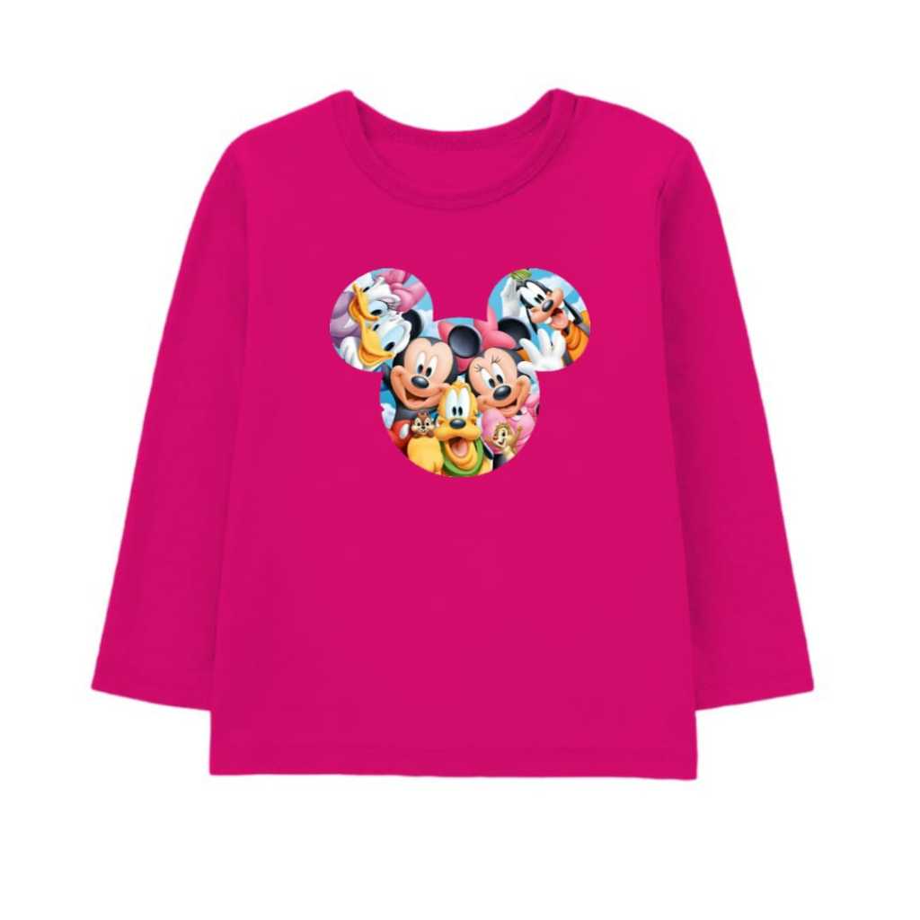 KOI - Baju Kaos Lengan Panjang Anak & Bayi Cowok Cewek MICKEY MOUSE / Atasan Kaos Bayi & Anak Cowok 