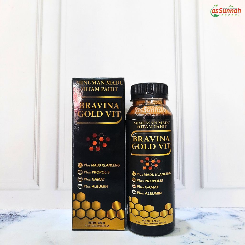

Madu Hitam Pahit Bravina Gold Vit 320 gr - Bravina Gold Vit