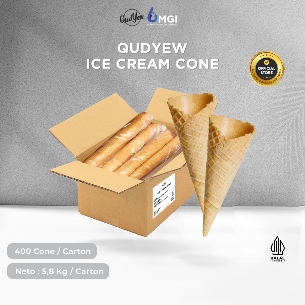 

MGI BALI - Qudyew Ice Cream Cone Kerucut Es Krim Karton