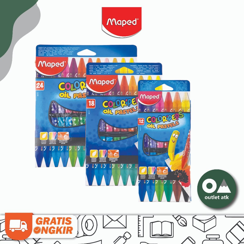 

Krayon Minyak Maped Colorpeps Oil Pastels Prancis