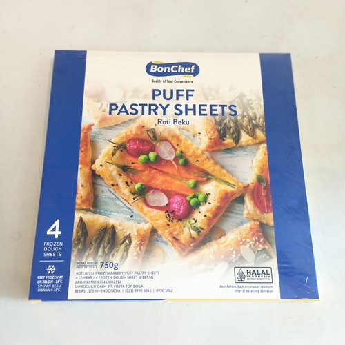 

Bonchef Puff Pastry sheet 750gr Bon chef kulit pastry Roti beku