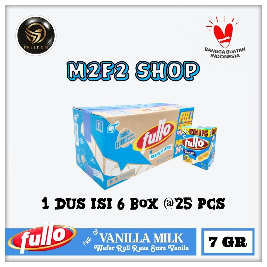 

Fullo Wafer Stik Roll Krim Full Of Vanilla Milk | Susu Original Vanila - 7 gr (Kemasan Karton)