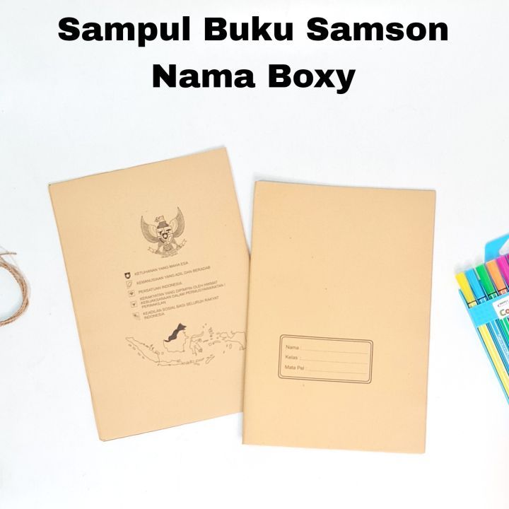 

Sampul Buku Coklat Ukuran BOXY NAMA