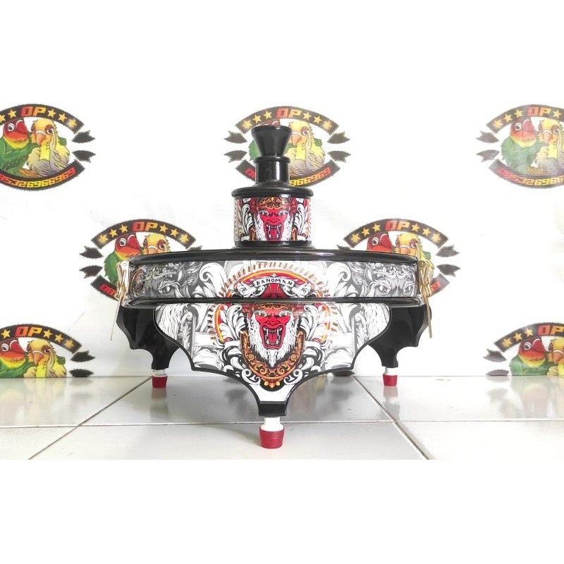 Aksesoris Kandang Lb Besi Tebok Batman Pvc Semok Motif Hanoman