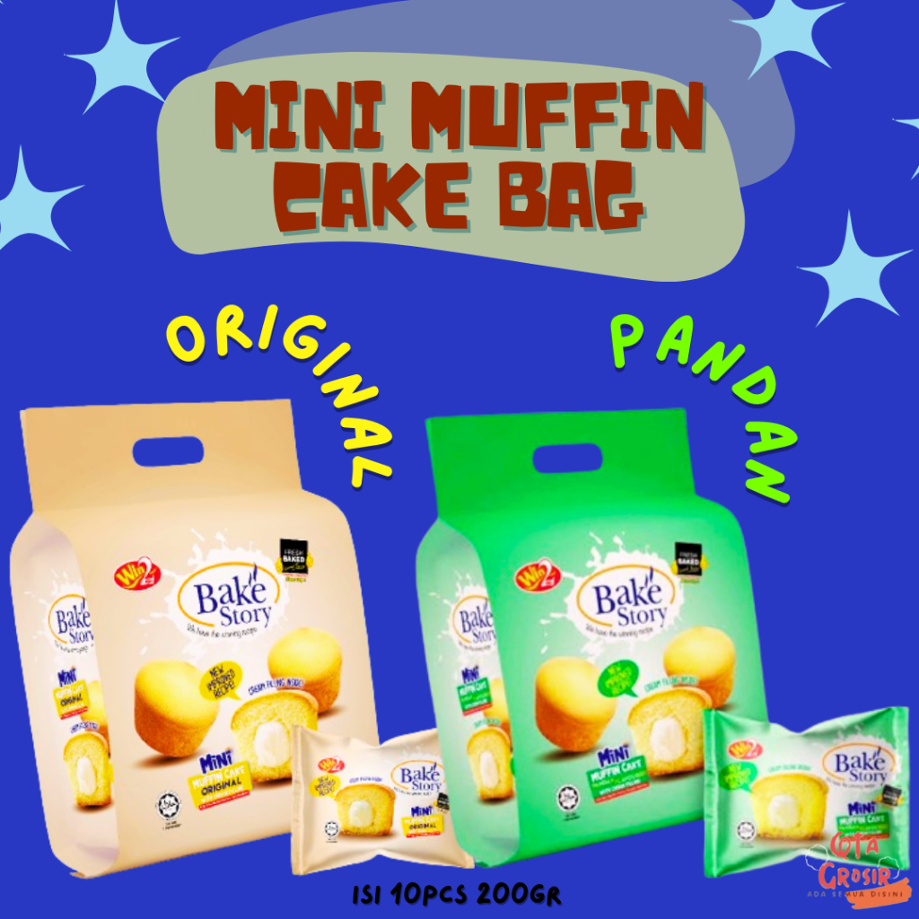 

BAKE STORY MINI MUFFIN BAG 1 PACK ISI 10PCS 200GR