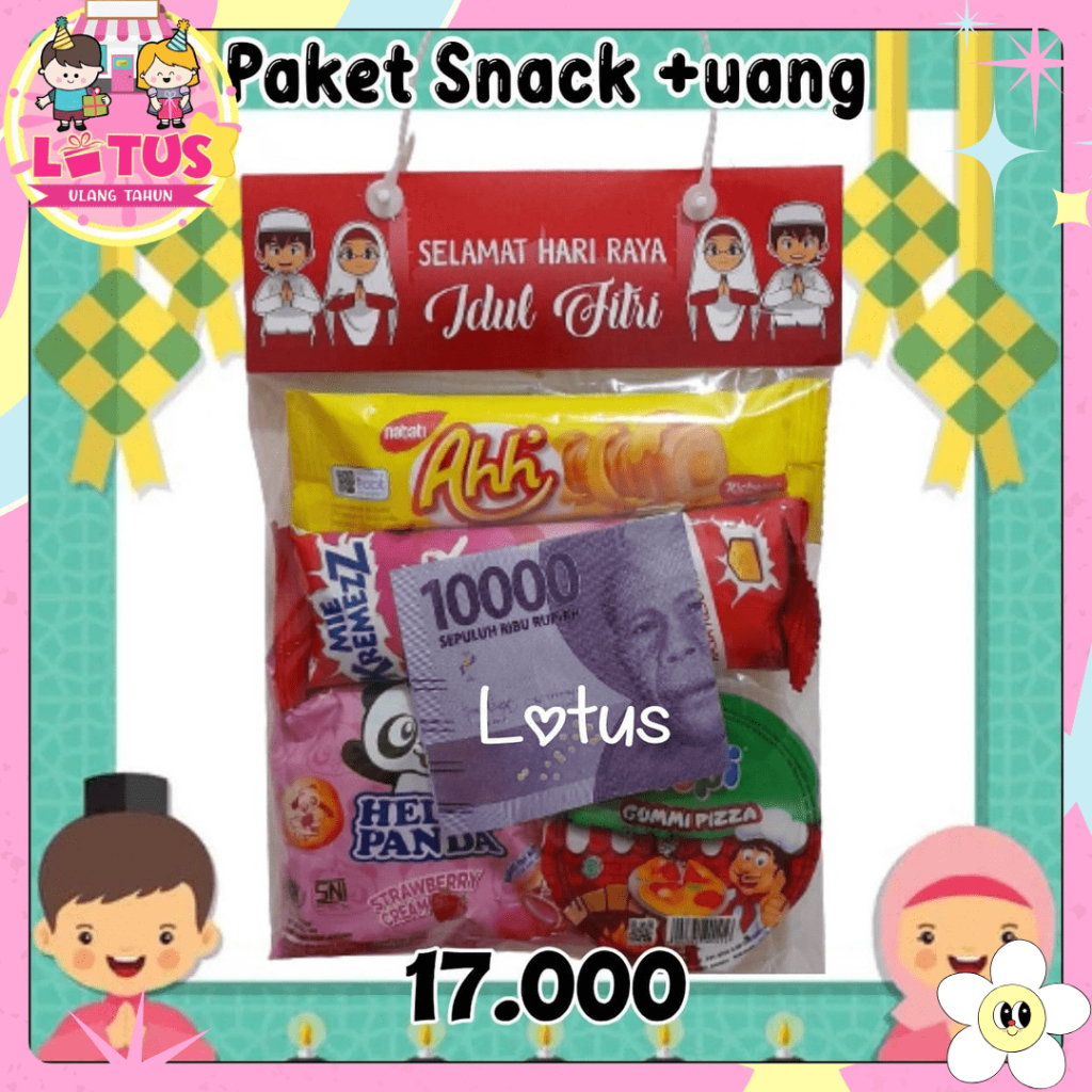 Korzaln Paket Snack Uang / Paket Snack Lebaran / Paket Jajan Lebaran