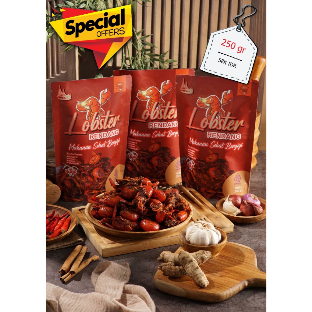 

Rendang Lobster Air Tawar 250 gram