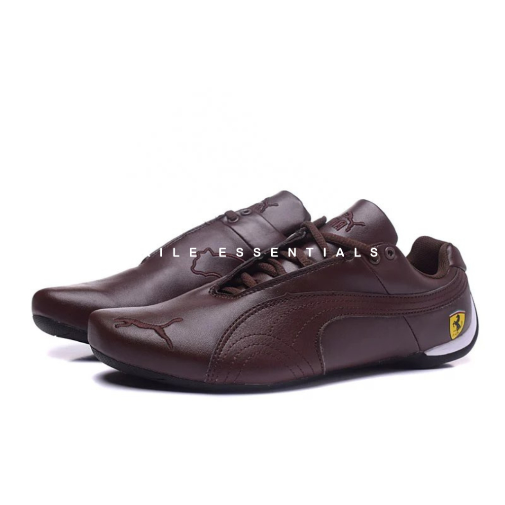 [READY STOCK SIZE 41] Scuderia Ferrari x Puma Future Cat OG Leather SF Brown