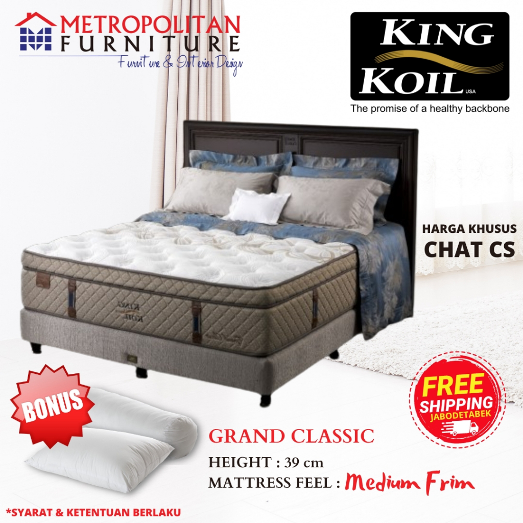 Kasur Springbed KING KOIL Grand Classic Spring bed Matras