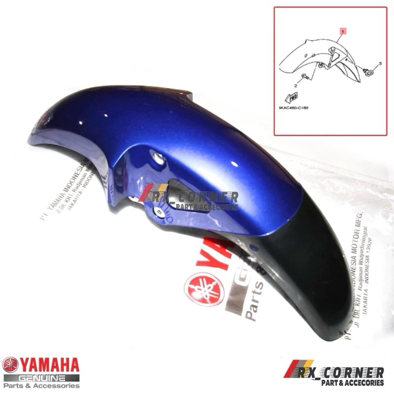 Spakbor Depan Rx King Biru Original 3RS-F1510-02-5X