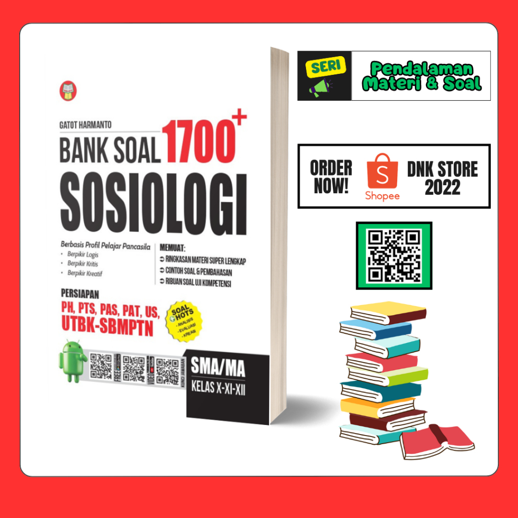 Buku 1700 Plus Bank Soal Sosiologi SMA/MA Yrama Widya
