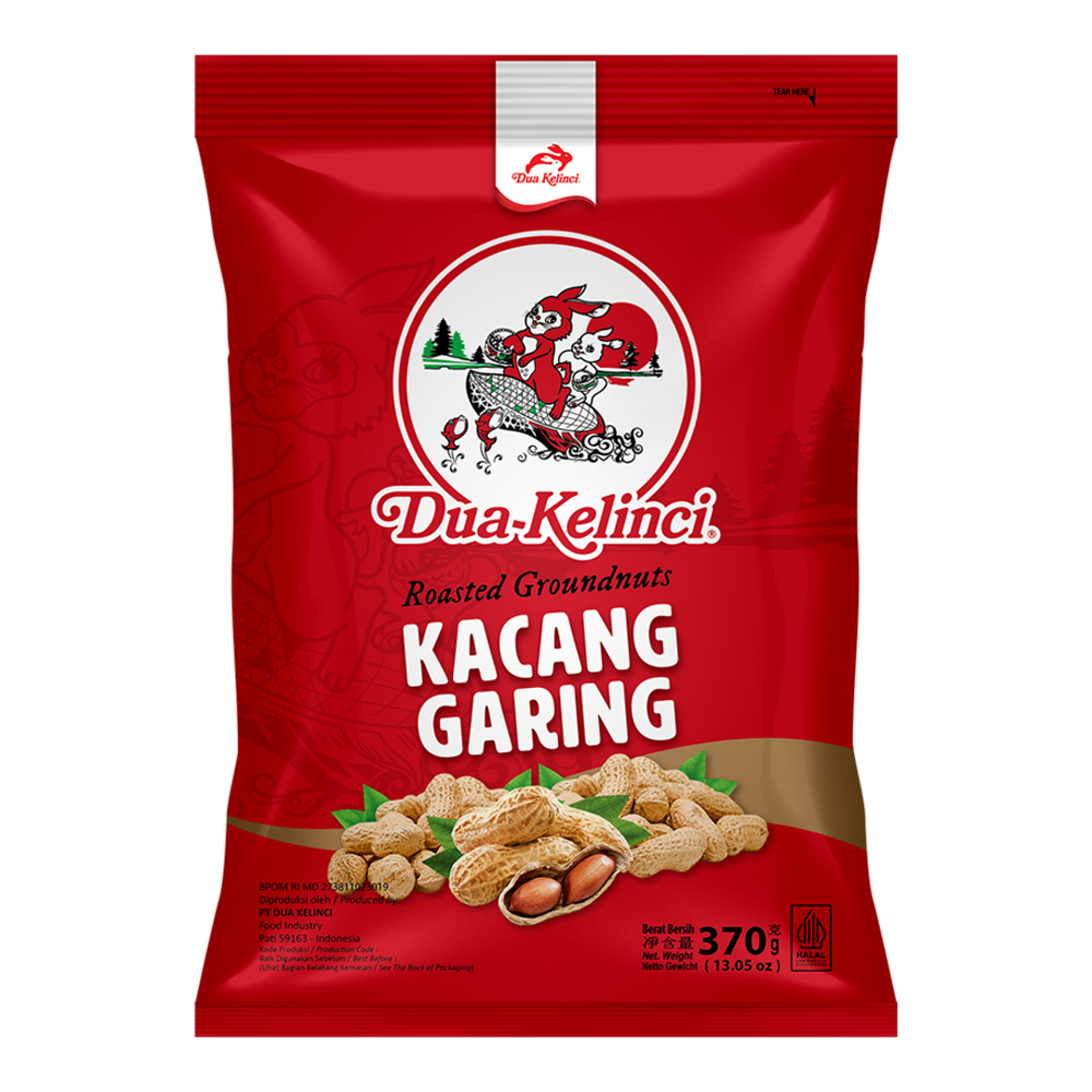 

Dua Kelinci Kacang Kulit Garing 370 g