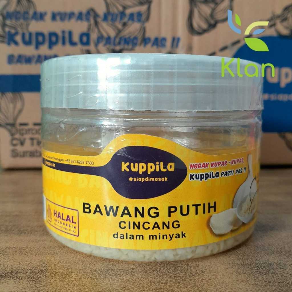 

KUPPILA BAWANG PUTIH CINCANG DALAM MINYAK SIAP MASAK JAR 200 GR