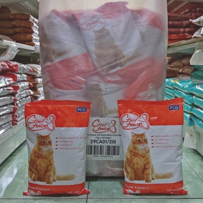 gojek - Chef Choice tuna Flavour 20kg - cat food makanan kucing 20kg