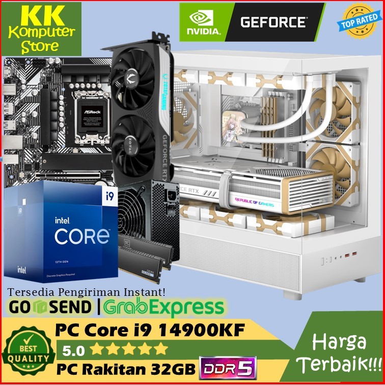 pc gaming core i9 14900k | rtx 4060 8g | ram 32gb dr5 [ pc editing i9 14900kf | rtx 4060 | ram 32g]
