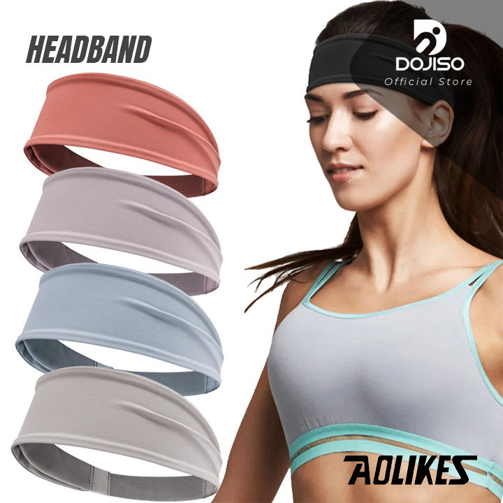 NEW PRODUK SPORT HEADBAND AOLIKES TD2116 UNTUK PRIA DAN WANITA ELASTIC ANTI SELIP THANKYOU & HAPPY