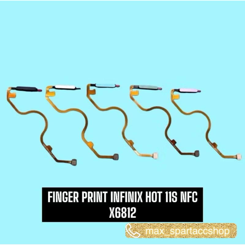 Finger print infinix hot 11s nfc X6812 FLEKSIBEL SIDIK JARI