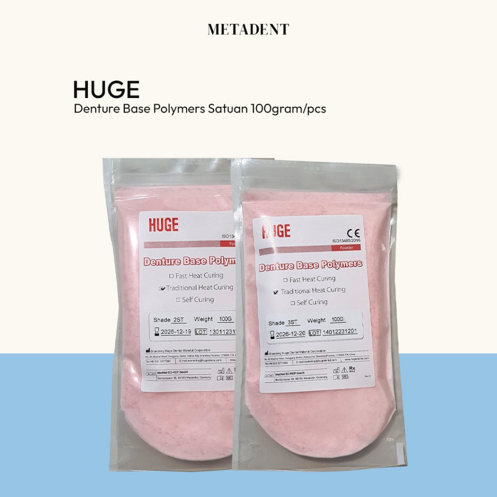 Metadent - Huge Powder Denture Base Polymers 100gram Satuan