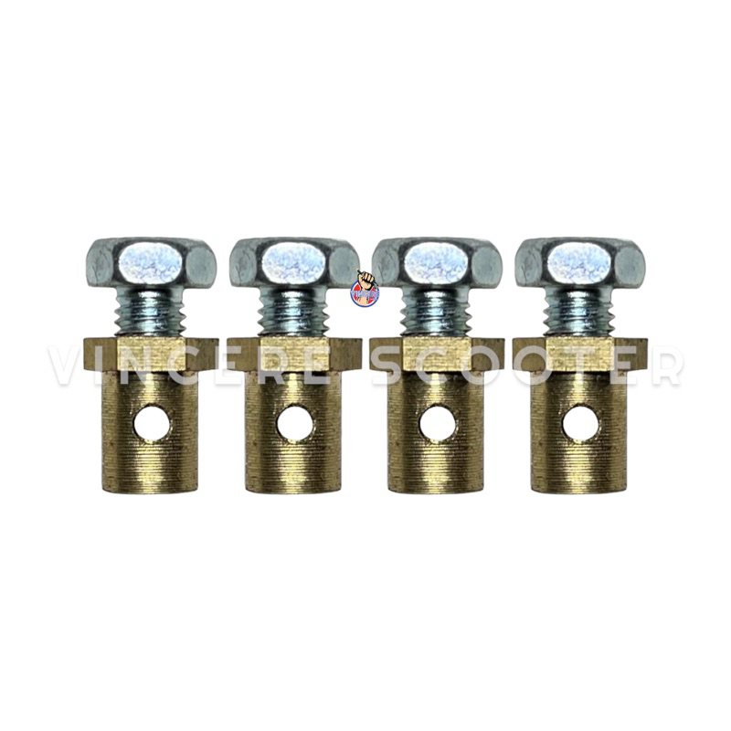 Baut Nepel Nipel Jepit Kuningan Kabel Gas Gigi Perseneling Kopling Rem Vespa