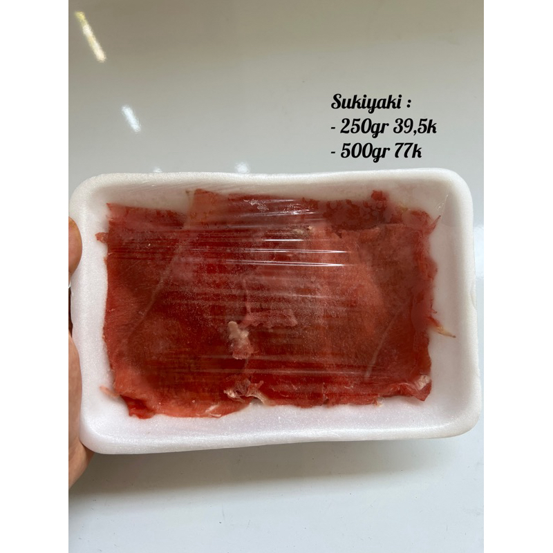 

Daging slice sukiyaki 500gr