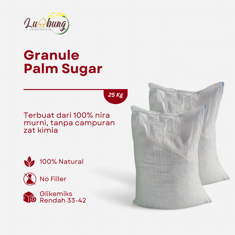

Lumbung Indonesia Gula Aren 33 Bubuk Semut 25kg - Organik, Manis Sehat untuk Segala Kebutuhan