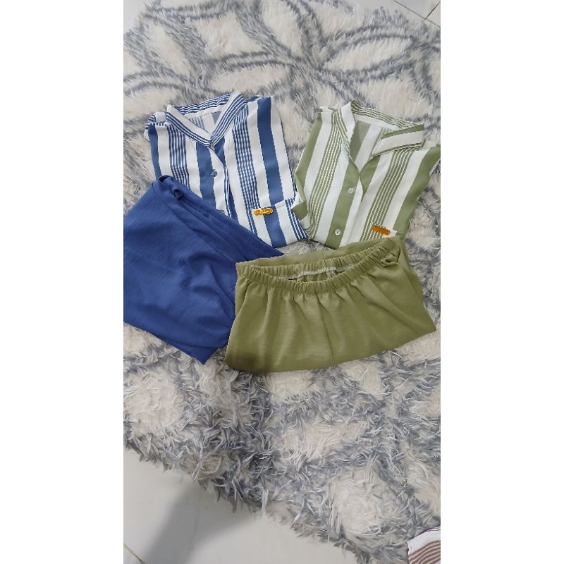 set setelan wanita salur