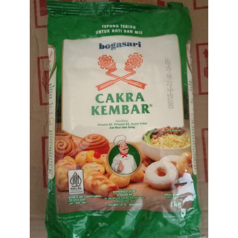 

TEPUNG TERIGU CAKRA KEMBAR PREMIUM 1 KG
