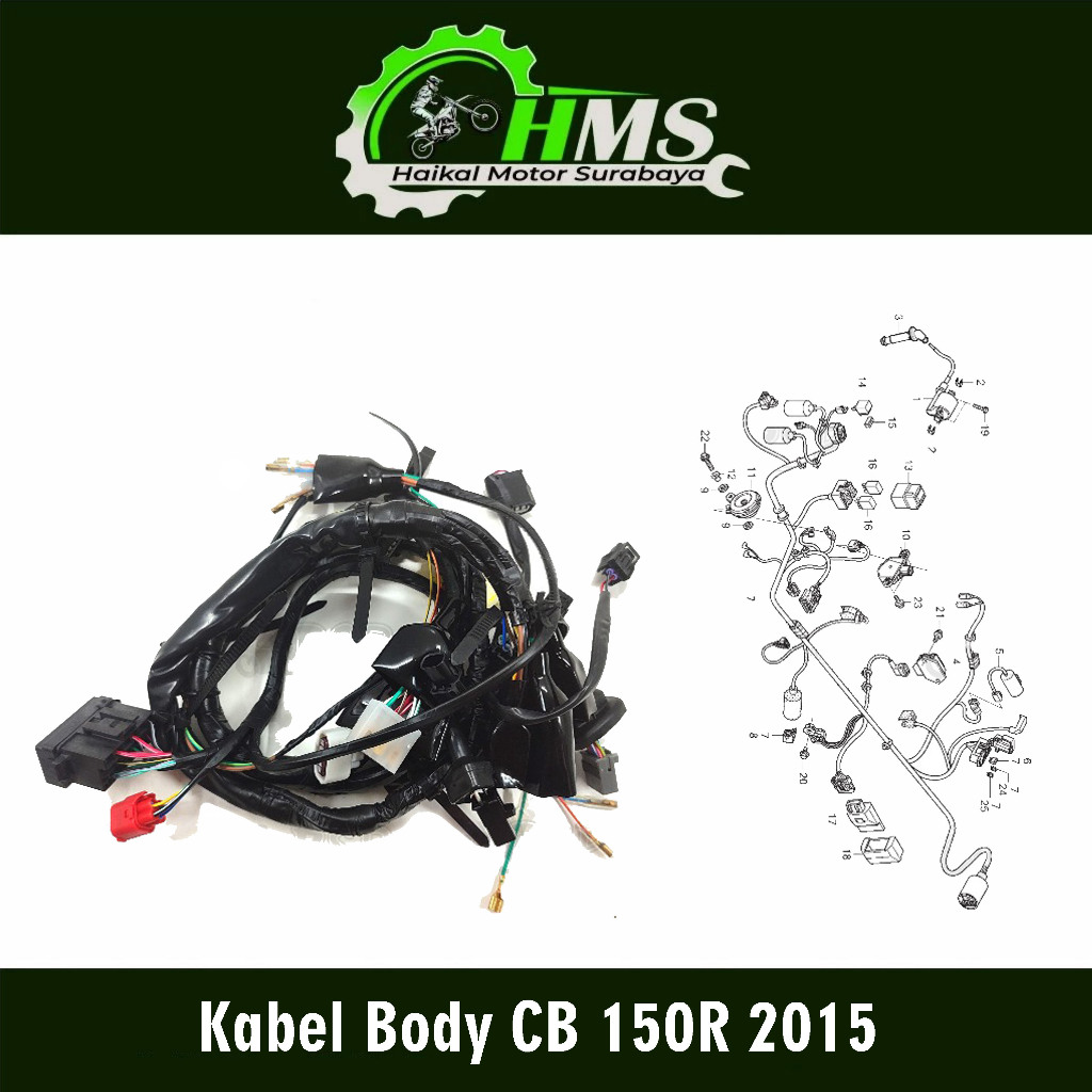 Kabel Body CB 150R 2015 - Cable Cabel Tali Seling Harness Wire Body Bodi Utama Set Komplit Lengkap