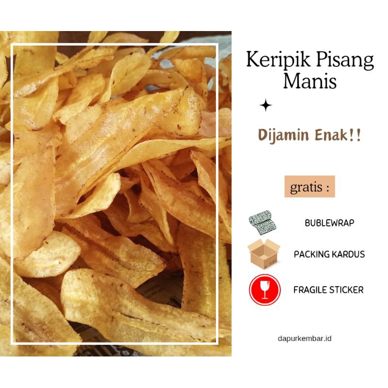 

•DAPUR KEMBAR• |Keripik Pisang Berat Bersih 85 gram