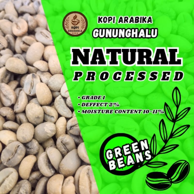

Kopi Arabika - Green Bean - Gunung Halu - Natural Process