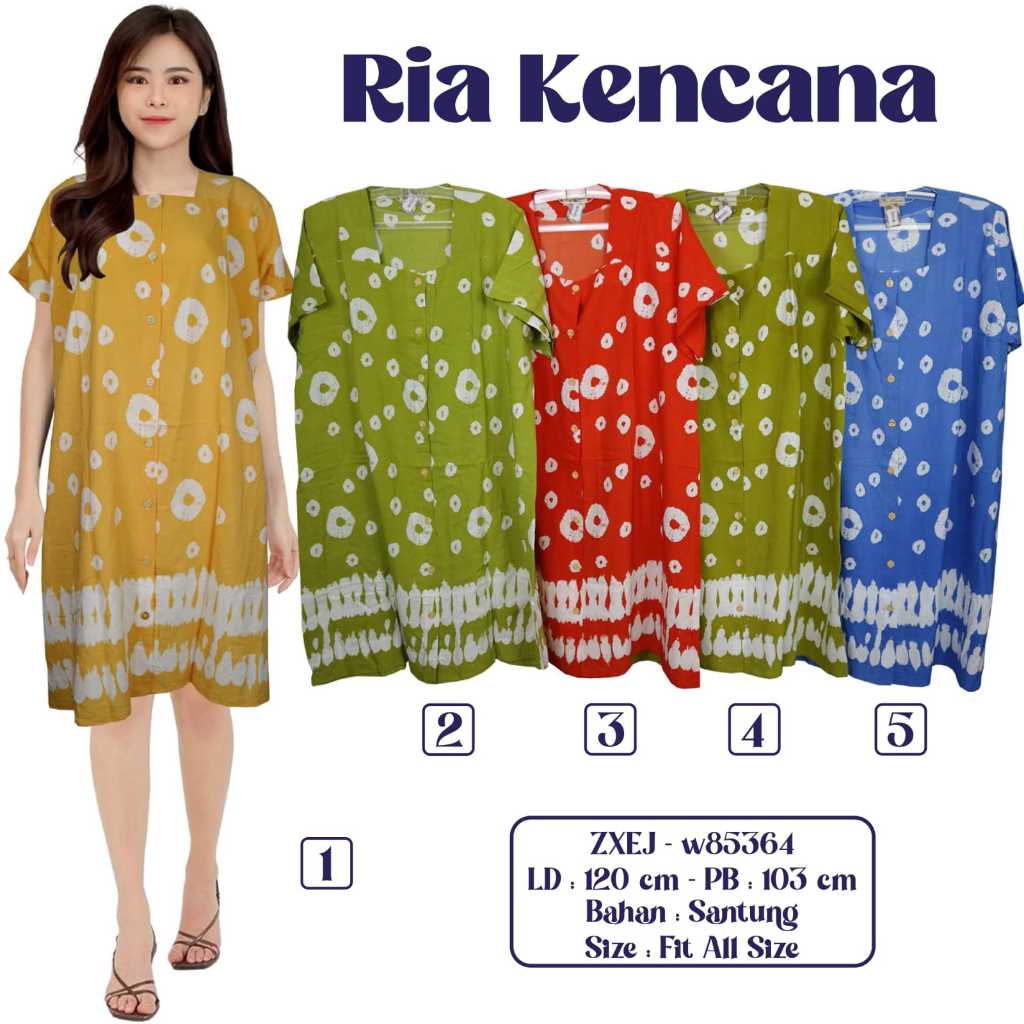 DASTER BATIK WANITA KEKINIAN DASTER RIA KENCANA