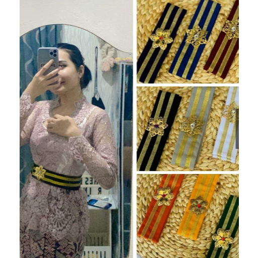 ✅ Obi - Ikat Pinggang Wanita Free Bros Bunga//OBI BLUDRU Obi Kebaya Bali/Ikat Pinggang Kebaya