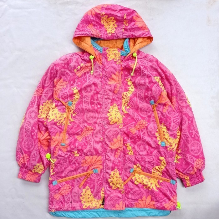 Jaket vintage Esfeel fullprint outdoor snowboard jacket fullpattern unisex 90s