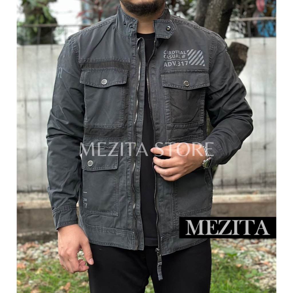 Jaket Pria Cardinal Casual 343 Abu
