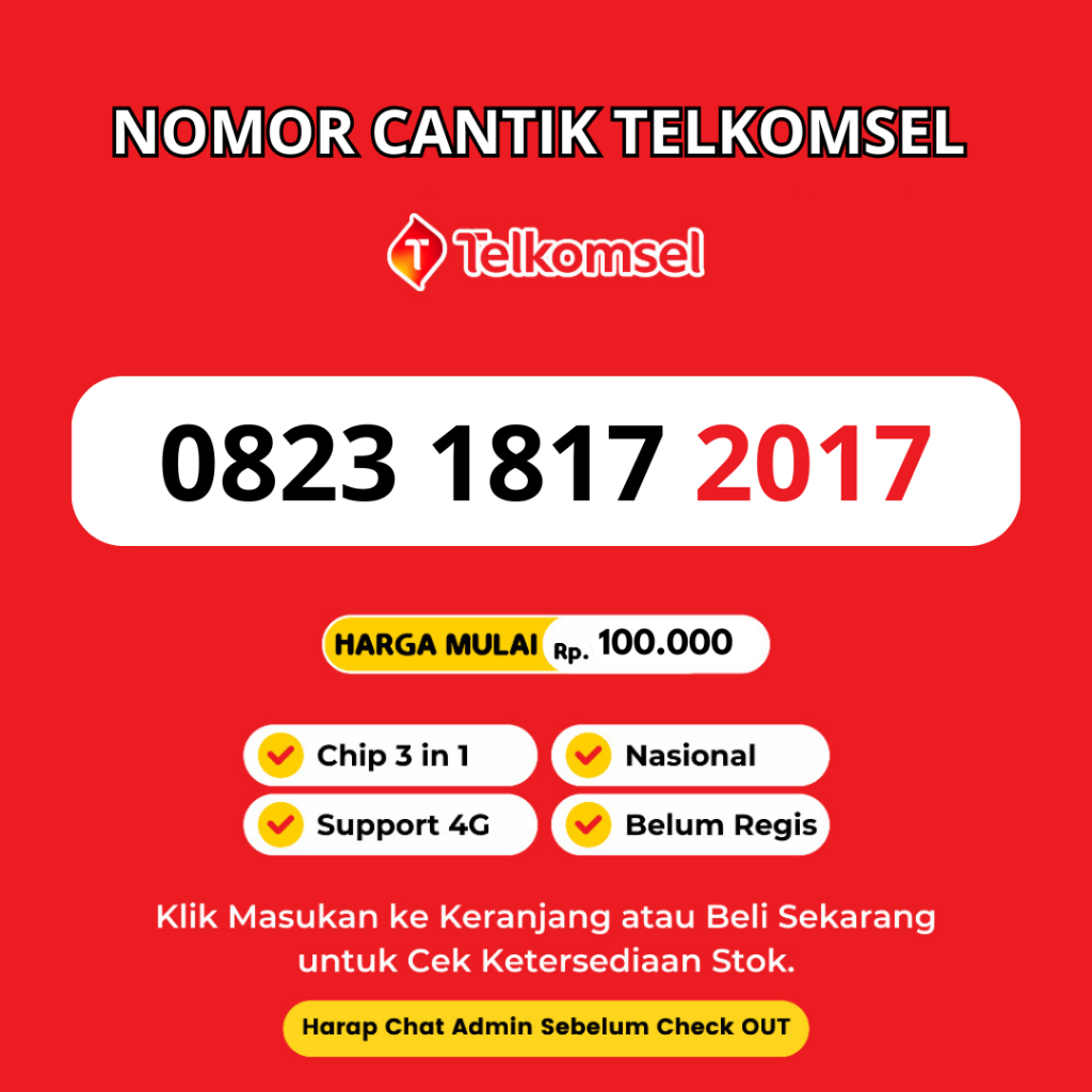 Nomor Cantik Simpati Tahun Lahir Murah dan Rapi Support 4G LTE - Kartu Perdana Nomor Cantik Telkomse