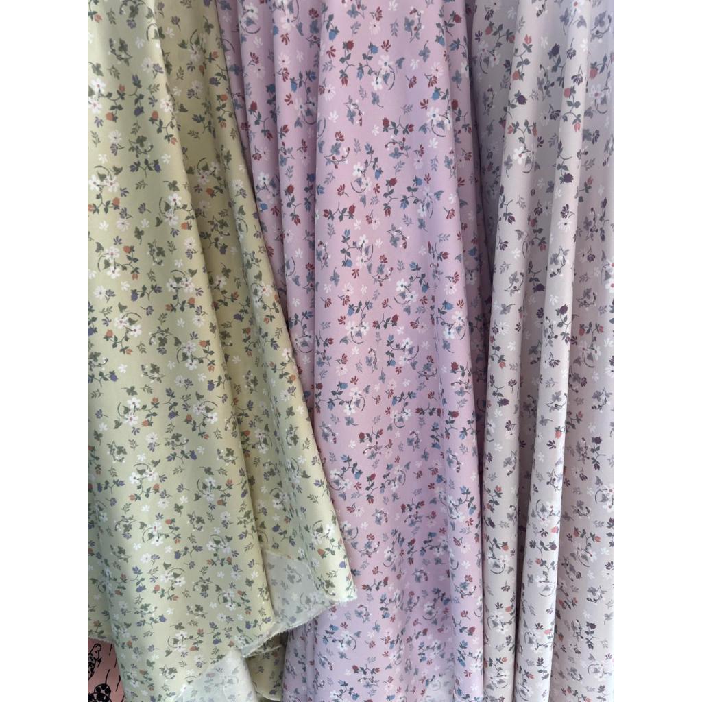 bahan kain shakila motif bunga kecil terbaru best seller