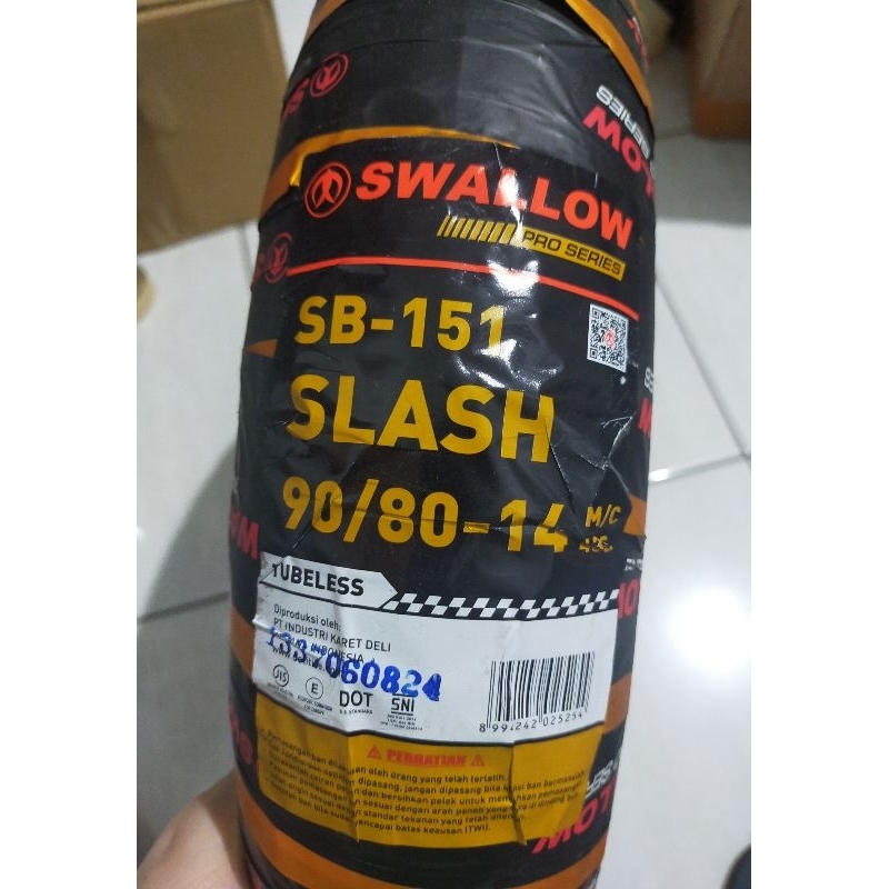 Ban luar swallow SB 151 SLASH 90/80 - 14 - ban motor ukuran 90-80 ring 14 - Tubeless