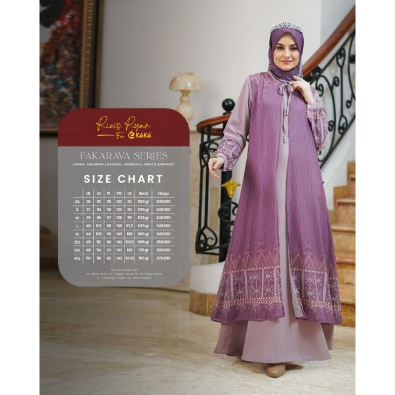 GAMIS BUNDA/REMAJA FAKARAVA SUPER MEWAH BY KEKE
