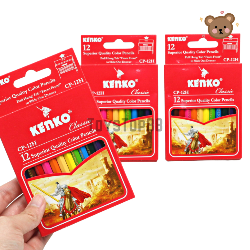

Pensil 12 Warna Pendek Kenko Mini - Color Pencil CP-12H Half Paper Box Classic - Coloring Set