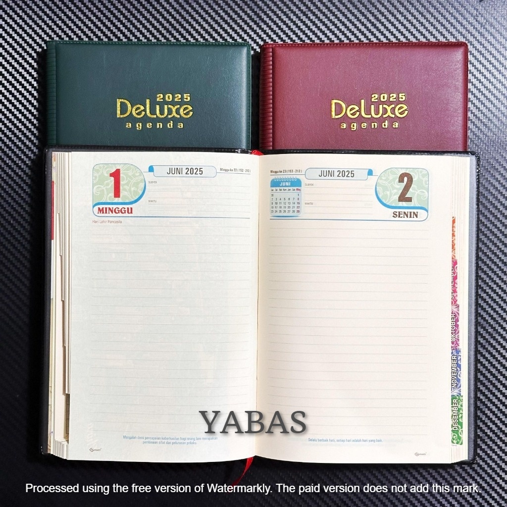 

BUKU AGENDA DELUXE - AGENDA KERJA 2025 KERTAS KREM DAN PUTIH / NOTEBOOK 2025